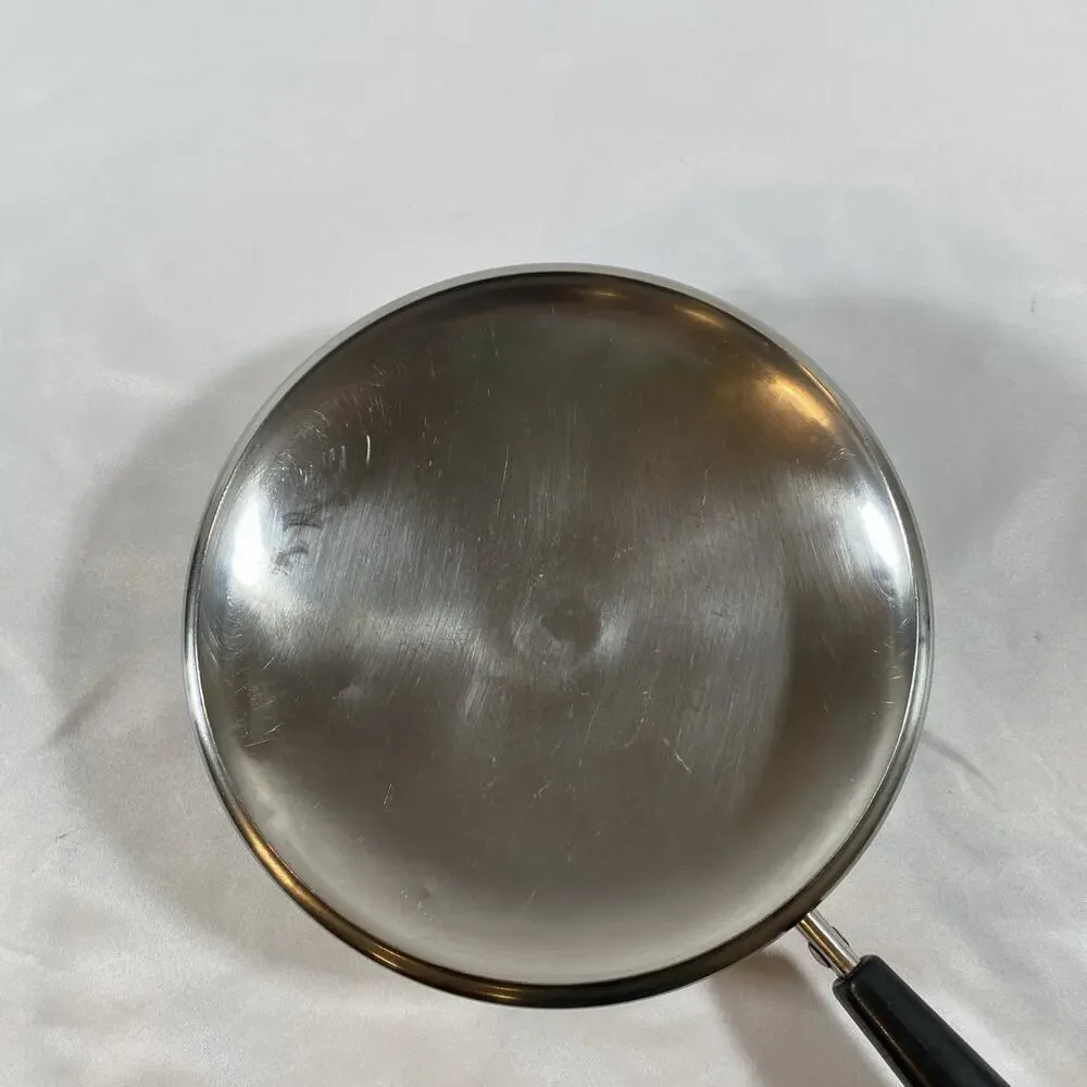 Revere Ware 1 Qt Skillet Frying Pan Saucepan Copper Bottom Stainless Clinton USA